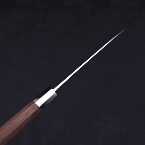 Petty Silver Steel #3 Walnut Kazabana Handle 135mm (5.3”)-[Musashi]-[Japanese-Kitchen-Knives]