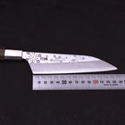 Petty Silver Steel #3 Walnut Kazabana Handle 135mm (5.3”)-[Musashi]-[Japanese-Kitchen-Knives]