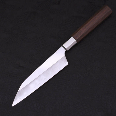 Petty Silver Steel #3 Walnut Kemanmon Handle 135mm (5.3”)-[Musashi]-[Japanese-Kitchen-Knives]