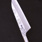 Petty Silver Steel #3 Walnut Kemanmon Handle 135mm (5.3”)-[Musashi]-[Japanese-Kitchen-Knives]