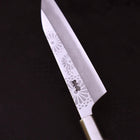 Petty Silver Steel #3 Walnut Kiku Handle 135mm (5.3”)-[Musashi]-[Japanese-Kitchen-Knives]