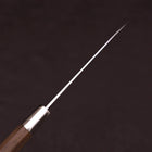 Petty Silver Steel #3 Walnut Kiku Handle 135mm (5.3”)-[Musashi]-[Japanese-Kitchen-Knives]