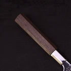 Petty Silver Steel #3 Walnut Kiku Handle 135mm (5.3”)-[Musashi]-[Japanese-Kitchen-Knives]