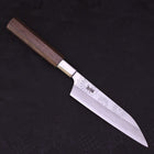 Petty Silver Steel #3 Walnut Kiku Handle 135mm (5.3”)-[Musashi]-[Japanese-Kitchen-Knives]