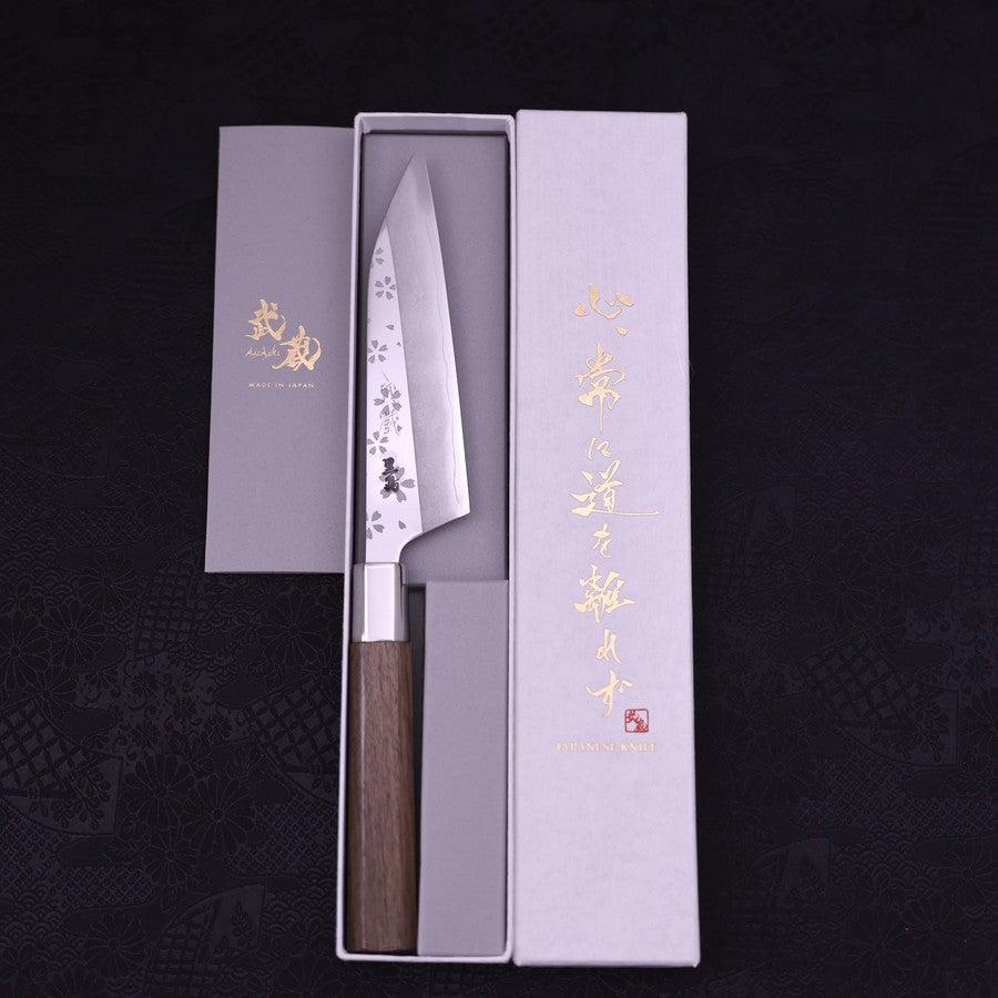 すとふぇす　銀テ　3本 ペティ 銀紙3号 胡桃 桜柄 135mm – MUSASHI
