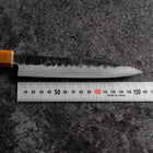 Petty Stainless Clad AUS-8 Kurouchi Tsuchime Yaki Urushi Handle 155mm-[Musashi]-[Japanese-Kitchen-Knives]