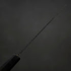 Petty Stainless Clad Blue Super Kurouchi Tsuchime Buffalo Ebony Handle 135mm (5.3”)-[Musashi]-[Japanese-Kitchen-Knives]