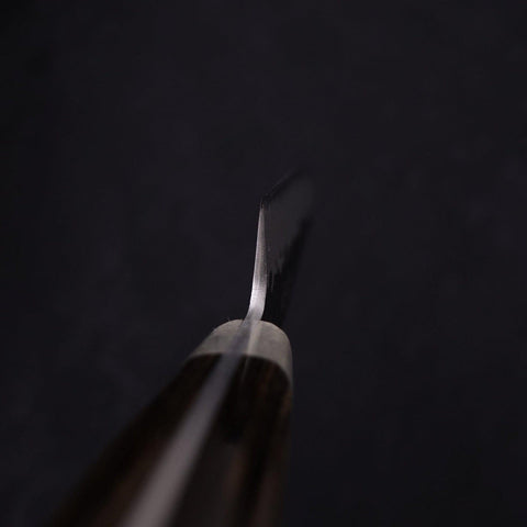 Petty Stainless Clad Blue Super Kurouchi Tsuchime Western Handle 150mm (5.9”)-[Musashi]-[Japanese-Kitchen-Knives]