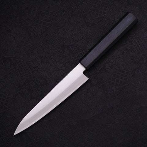 Petty Stainless Clad Blue Super Polished Dark Blue Handle 145mm (5.7”)-[Musashi]-[Japanese-Kitchen-Knives]