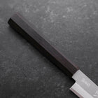 Petty Stainless Clad Blue Super Polished Ebony Handle 145mm-[Musashi]-[Japanese-Kitchen-Knives]