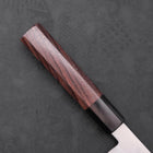 Petty Stainless Clad Blue Super Polished Shitan Handle 150mm (5.9”)-[Musashi]-[Japanese-Kitchen-Knives]