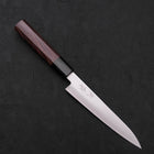 Petty Stainless Clad Blue Super Polished Shitan Handle 150mm (5.9”)-[Musashi]-[Japanese-Kitchen-Knives]