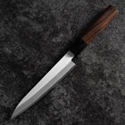 Petty Stainless Clad Blue Super Polished Shitan Handle 150mm-[Musashi]-[Japanese-Kitchen-Knives]