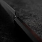 Petty Stainless Clad Blue Super Polished Shitan Handle 150mm-[Musashi]-[Japanese-Kitchen-Knives]