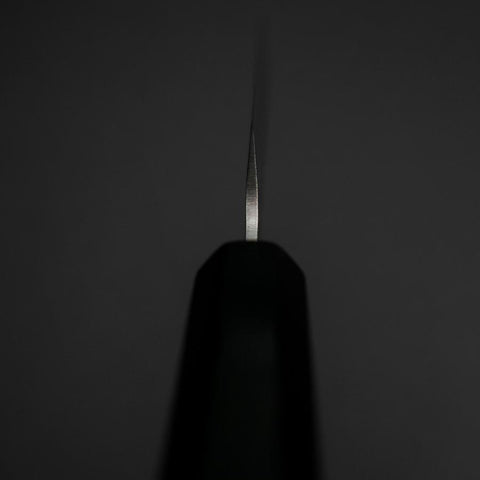 Petty Stainless Clad Blue Super Tsuchime Buffalo Ebony Handle 135mm-[Musashi]-[Japanese-Kitchen-Knives]