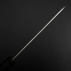 Petty Stainless Clad Blue Super Tsuchime Buffalo Ebony Handle 135mm-[Musashi]-[Japanese-Kitchen-Knives]