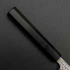 Petty Stainless Clad Blue Super Tsuchime Buffalo Ebony Handle 135mm-[Musashi]-[Japanese-Kitchen-Knives]