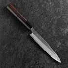 Petty Stainless Clad White Steel #2 Polished Buffalo Ebony Handle 170mm (6.7”)-[Musashi]-[Japanese-Kitchen-Knives]