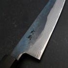 Petty V-Toku 2 Kurouchi Damascus Buffalo Ebony Handle 145mm (5.7”)-[Musashi]-[Japanese-Kitchen-Knives]
