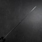 Petty V-Toku 2 Kurouchi Damascus Buffalo Ebony Handle 145mm (5.7”)-[Musashi]-[Japanese-Kitchen-Knives]