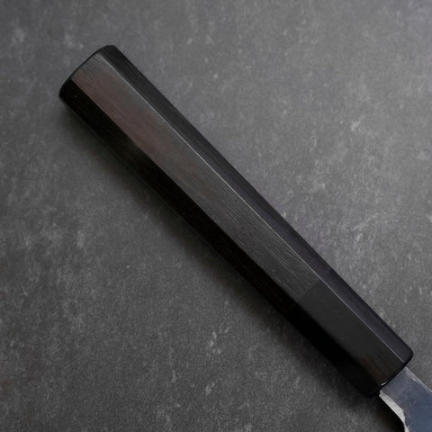 Petty V-Toku 2 Kurouchi Damascus Buffalo Ebony Handle 145mm (5.7”)-[Musashi]-[Japanese-Kitchen-Knives]
