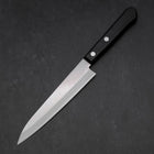 Petty VG-1 Polished Western Black Handle 145mm (Tsuba-nashi) (5.7”)-[Musashi]-[Japanese-Kitchen-Knives]