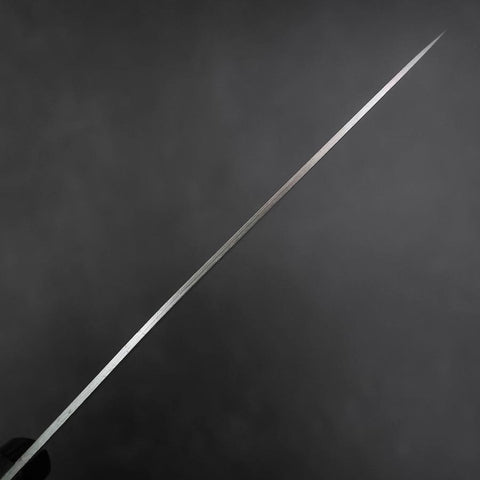 Petty VG-1 Polished Western Black Handle 145mm (Tsuba-nashi) (5.7”)-[Musashi]-[Japanese-Kitchen-Knives]