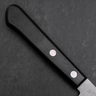 Petty VG-1 Polished Western Black Handle 145mm (Tsuba-nashi) (5.7”)-[Musashi]-[Japanese-Kitchen-Knives]