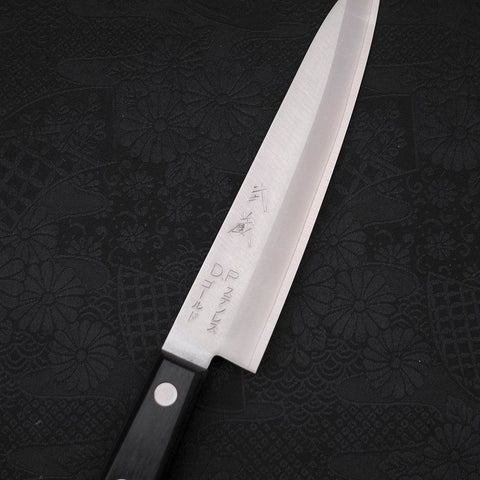 Petty VG-1 Polished Western Black Handle 150mm (5.9”)-[Musashi]-[Japanese-Kitchen-Knives]