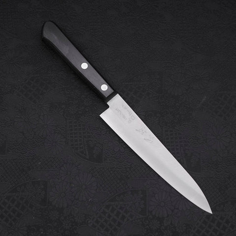 Petty VG-1 Polished Western Black Handle 150mm (5.9”)-[Musashi]-[Japanese-Kitchen-Knives]