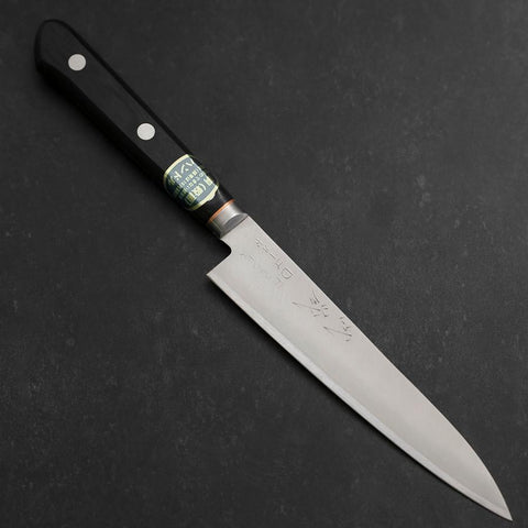 Petty VG-1 Polished Western Copper Inlay Handle 150mm (5.9”)-[Musashi]-[Japanese-Kitchen-Knives]