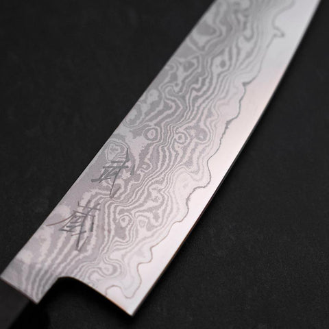 Petty VG-10 Damascus Ashwood Handle 130mm (5.1”)-[Musashi]-[Japanese-Kitchen-Knives]