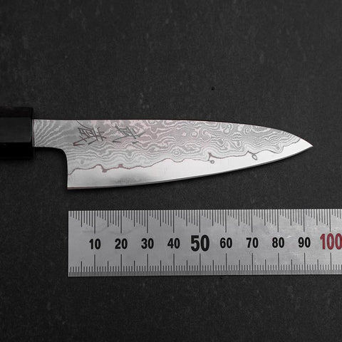 Petty VG-10 Damascus Ashwood Handle 95mm (3.7”)-[Musashi]-[Japanese-Kitchen-Knives]