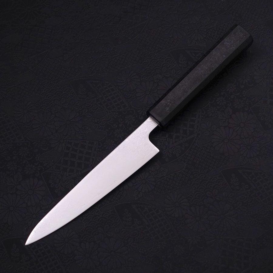 Petty VG-10 Damascus Black Ishime Handle 135mm-VG-10-Damascus-Japanese Handle-[Musashi]-[Japanese-Kitchen-Knives]