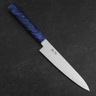 Petty VG-10 Damascus Blue Birch Handle 150mm (5.9”)-[Musashi]-[Japanese-Kitchen-Knives]