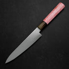 Petty VG-10 Damascus Buffalo Dark Pink Maple Handle 150mm (5.9”)-[Musashi]-[Japanese-Kitchen-Knives]