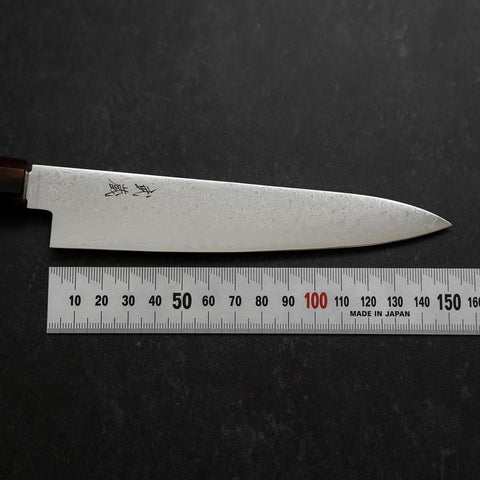 Petty VG-10 Damascus Buffalo Dark Pink Maple Handle 150mm (5.9”)-[Musashi]-[Japanese-Kitchen-Knives]