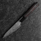 Petty VG-10 Damascus Buffalo Ebony Handle 105mm-[Musashi]-[Japanese-Kitchen-Knives]