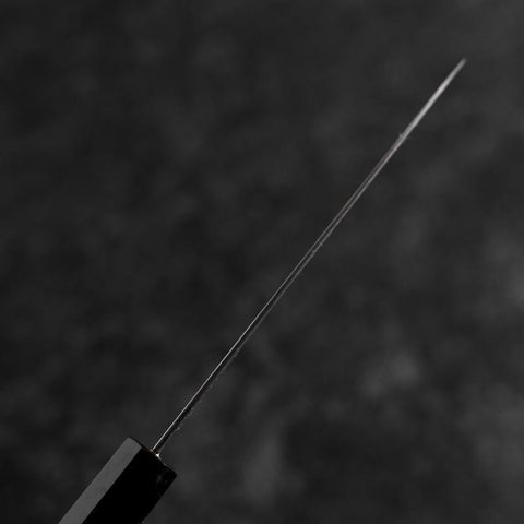 Petty VG-10 Damascus Buffalo Ebony Handle 120mm (4.7”)-[Musashi]-[Japanese-Kitchen-Knives]