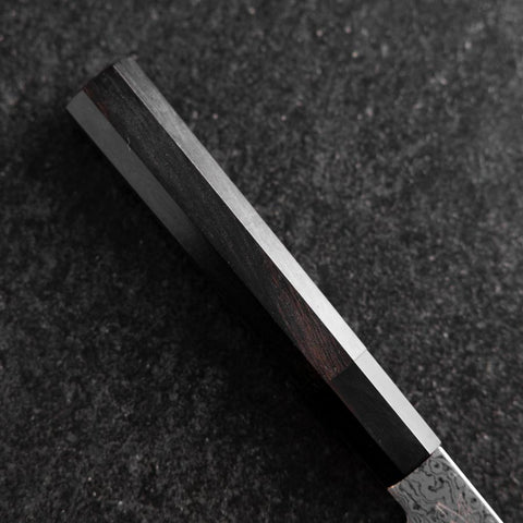 Petty VG-10 Damascus Buffalo Ebony Handle 120mm-[Musashi]-[Japanese-Kitchen-Knives]