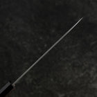 Petty VG-10 Damascus Buffalo Ebony Handle 135mm (5.3”)-[Musashi]-[Japanese-Kitchen-Knives]