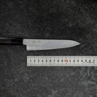 Petty VG-10 Damascus Buffalo Ebony Handle 135mm (5.3”)-[Musashi]-[Japanese-Kitchen-Knives]