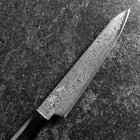 Petty VG-10 Damascus Buffalo Ebony Handle 150mm (5.9”)-[Musashi]-[Japanese-Kitchen-Knives]