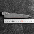 Petty VG-10 Damascus Buffalo Ebony Handle 150mm (5.9”)-[Musashi]-[Japanese-Kitchen-Knives]