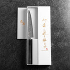 Petty VG-10 Damascus Buffalo Ebony Handle 150mm (5.9”)-[Musashi]-[Japanese-Kitchen-Knives]
