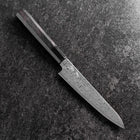 Petty VG-10 Damascus Buffalo Ebony Handle 150mm (5.9”)-[Musashi]-[Japanese-Kitchen-Knives]