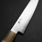 Petty VG-10 Damascus Buffalo Light Pink Maple Handle 150mm (5.9”)-[Musashi]-[Japanese-Kitchen-Knives]