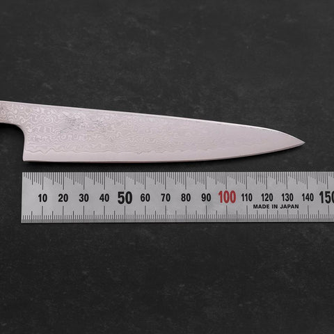 Petty VG-10 Damascus Dark Blue Urushi Handle 140mm (5.5”)-[Musashi]-[Japanese-Kitchen-Knives]
