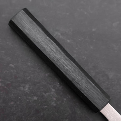 Petty VG-10 Damascus Dark Blue Urushi Handle 85mm (3.3”)-[Musashi]-[Japanese-Kitchen-Knives]