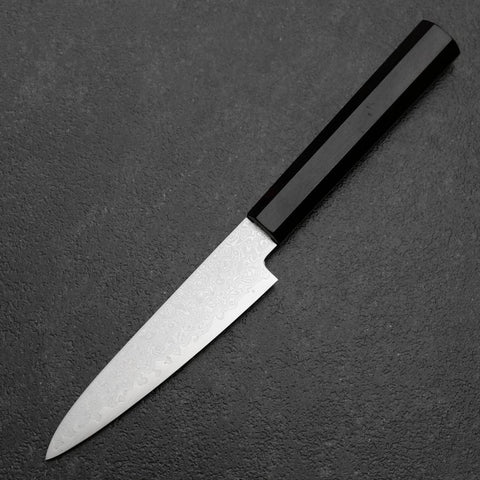 Petty VG-10 Damascus Ebony Handle 120mm (4.7”)-[Musashi]-[Japanese-Kitchen-Knives]